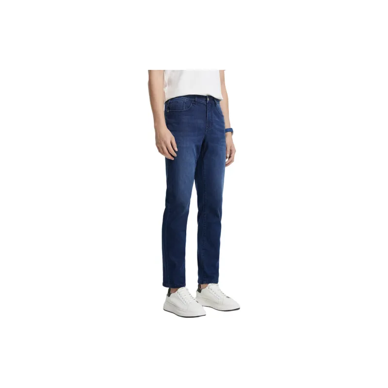 Jiumuwang Men's Pants Expert Jeans Men's Denim Blue-5