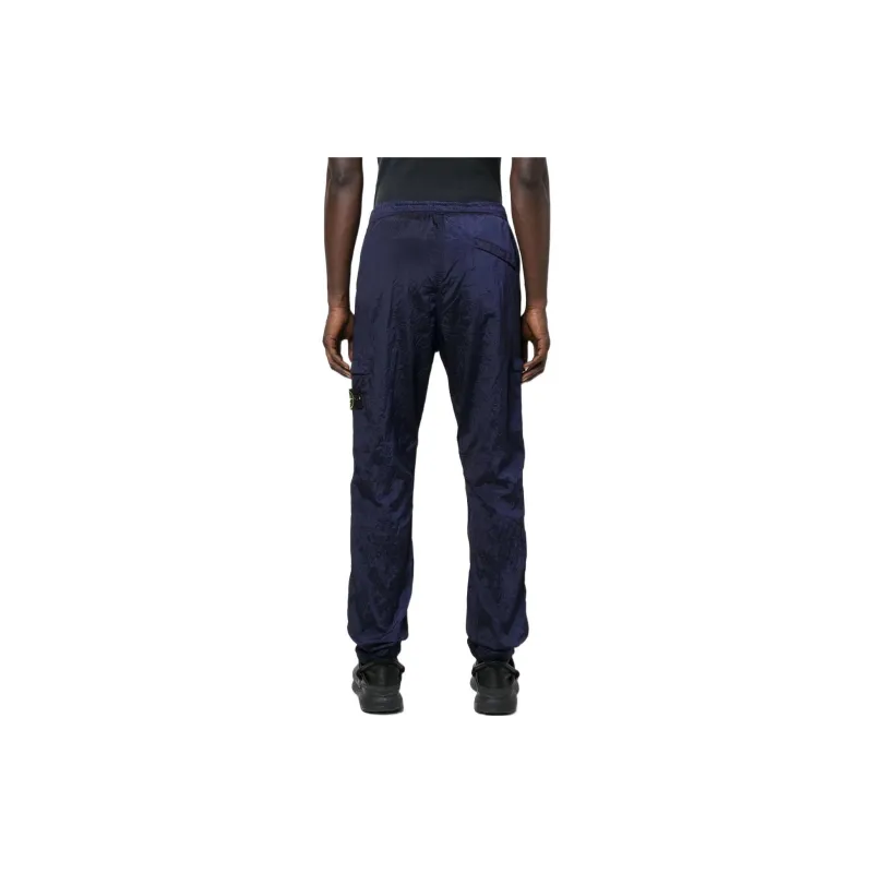 STONE ISLAND Knitted Sports Pants Men's Blue-1