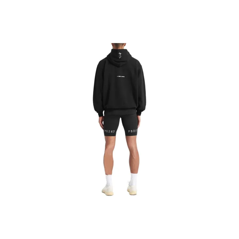 REPRESENT 247 X Puresport Oversized Hoodie Sweatshirt Men's Black-3