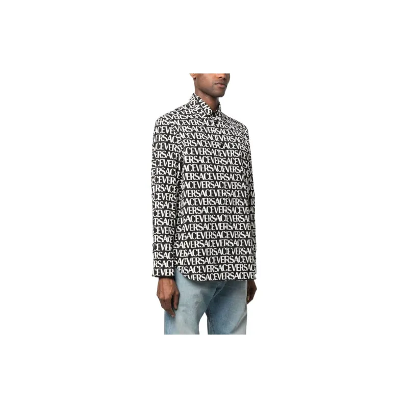 VERSACE Shirts Men Black-2