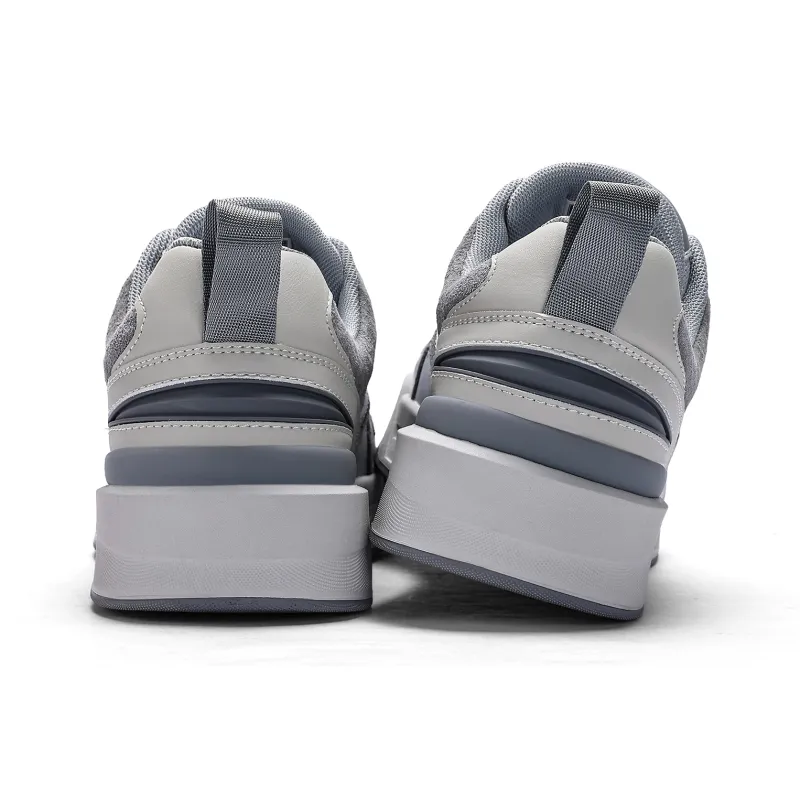 JEEP SPIRIT Skateboard Shoes Men Low Top Time Gray-3