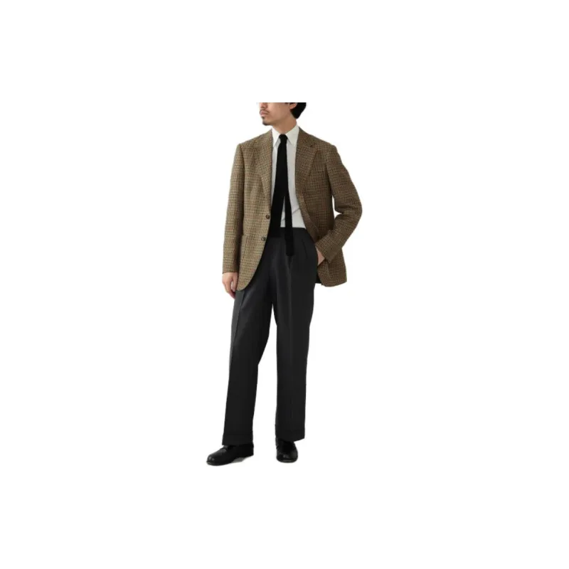 Beams Business Suits Men Light Brown-6
