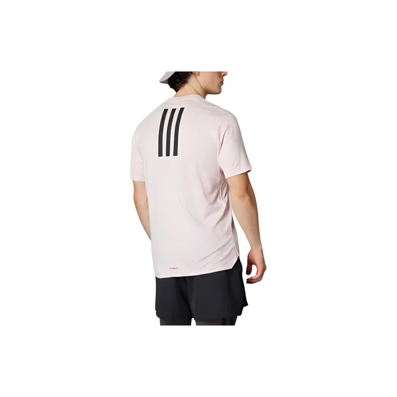 Adidas T Shirt Men's Sand Pink/Black-2