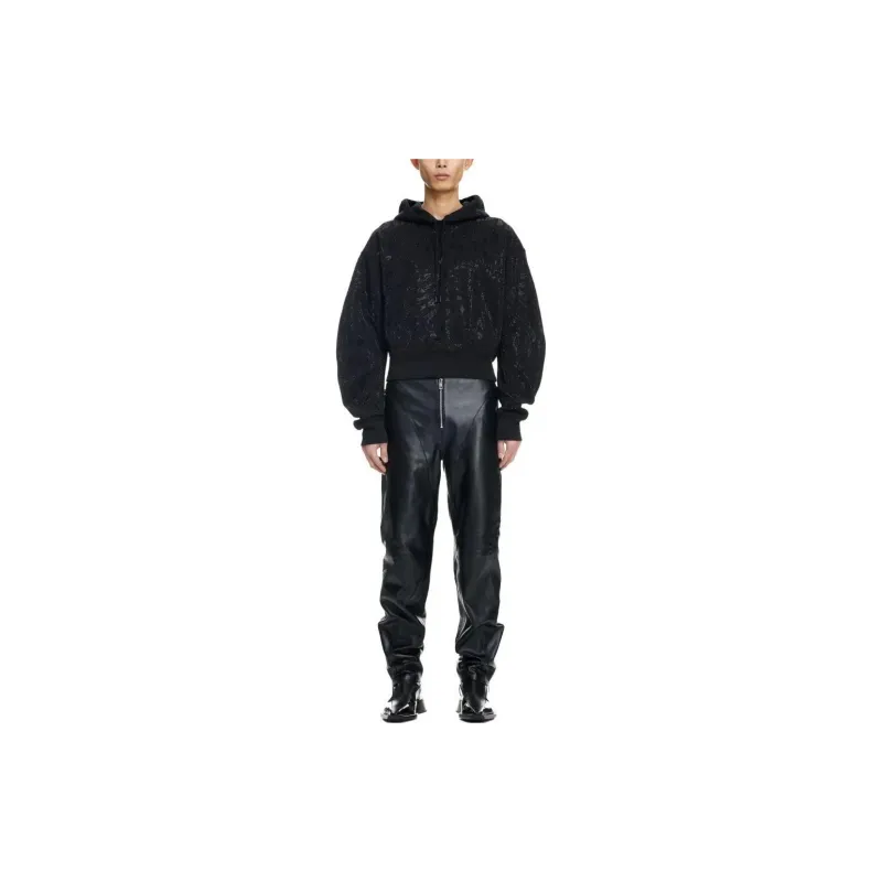H&M Rhinestone Embellished Hoodie Mens-1