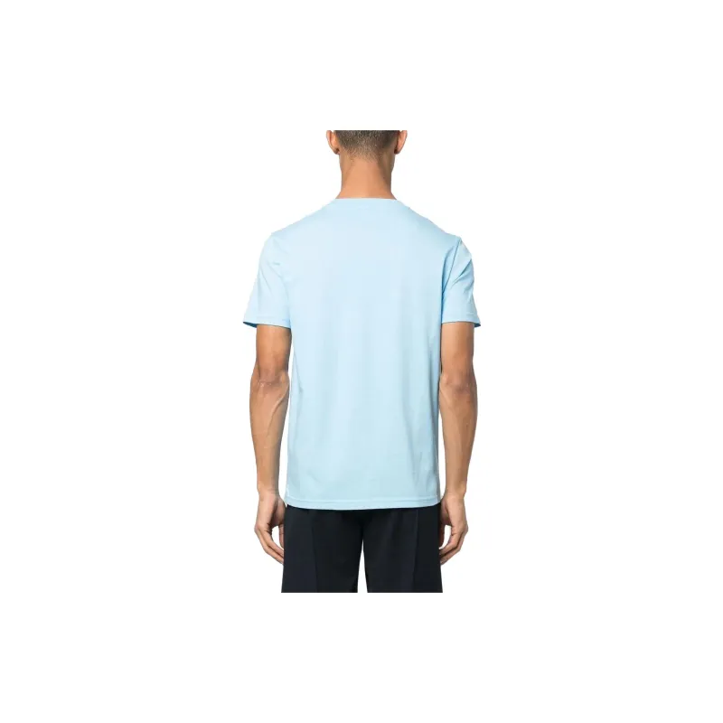 MOSCHINO T Shirts Men Sky Blue-2