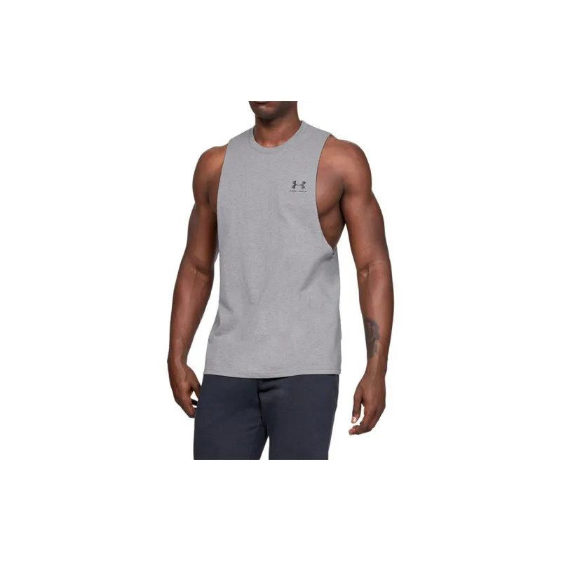 Under Armour Sportstyle Tank Tops Men's Gray-3