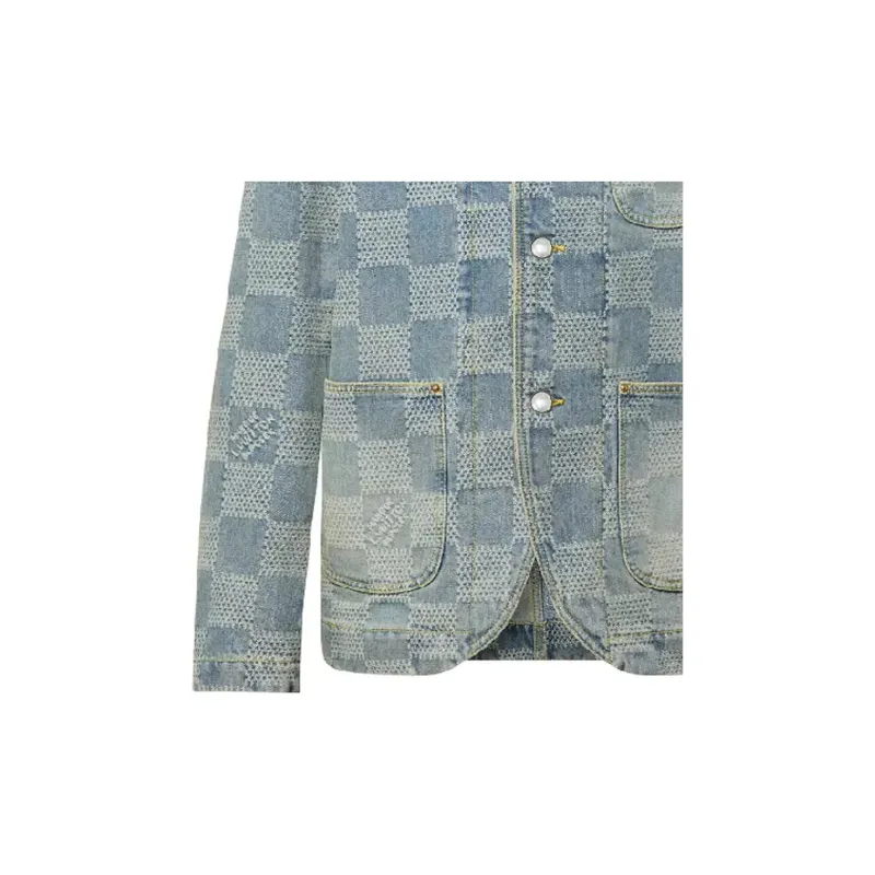 LOUIS VUITTON Damier Denim Chic Jacket-5