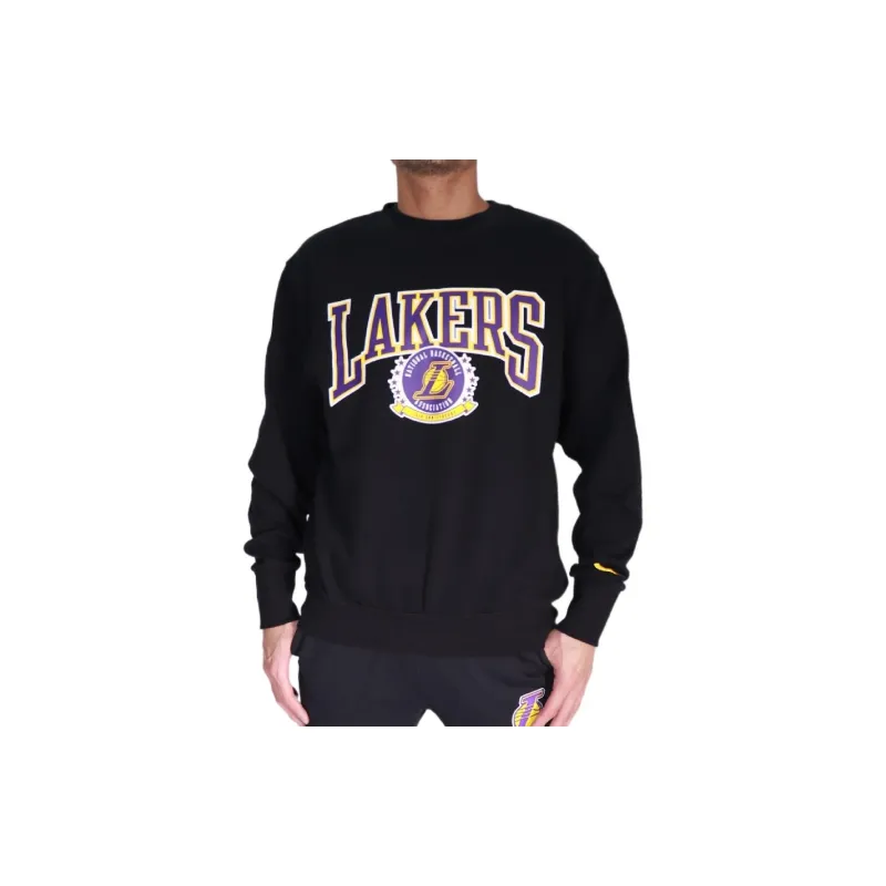 Nike Nba Los Angeles Lakers 75th Anniversary Courtside Fleece Crew Sweatshirt-2