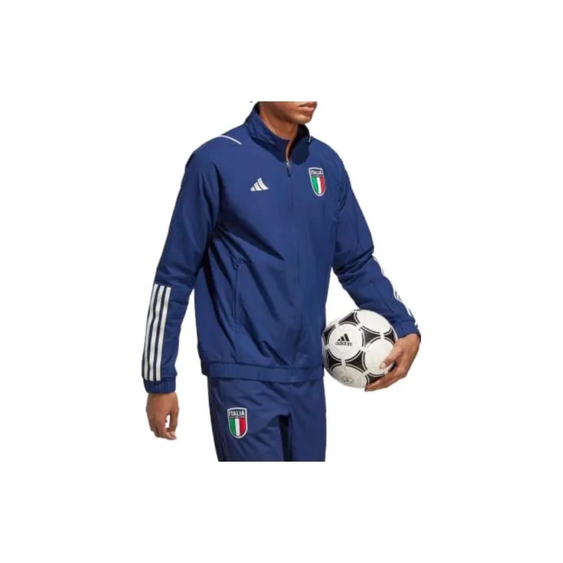 Adidas Italy Jackets Men Blue-2