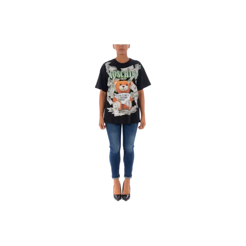MOSCHINO T Shirts Unisex Black-2