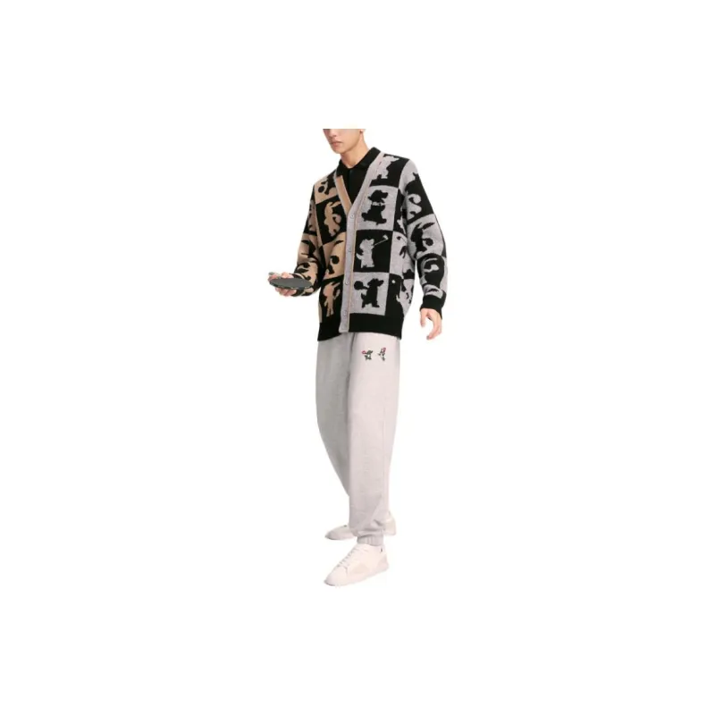 LACOSTE Knitted Sweatpants Men Gray-2