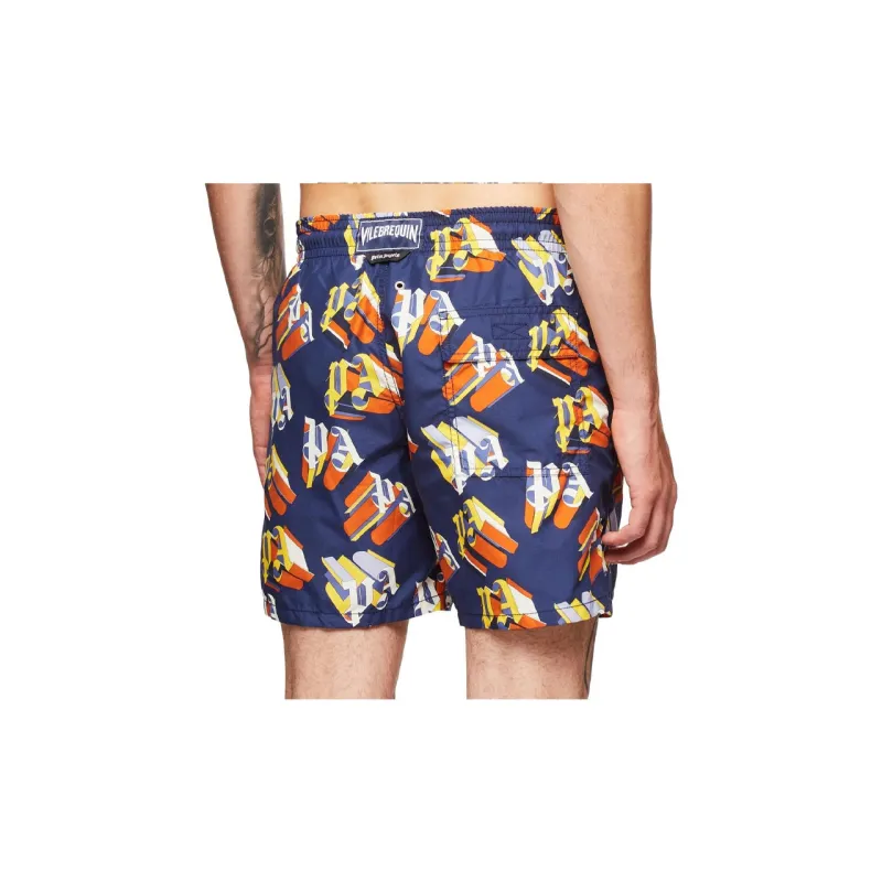 PALM ANGELS X Vilebrequin Monogram Swim Shorts-3