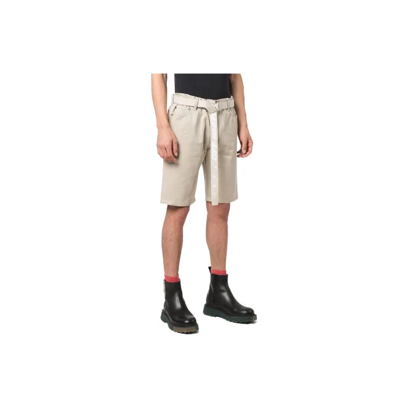 OFF WHITE Belted Bermuda Shorts-3