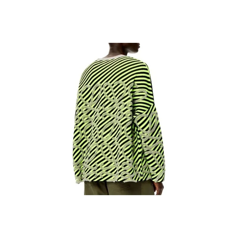 LOEWE Striped Anagram Jacquard Knit Sweater-3