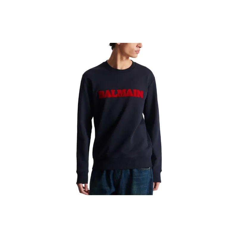 BALMAIN Sweatshirts Men Blue-1