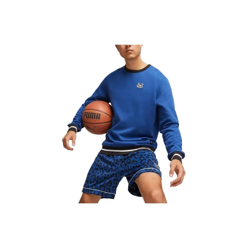 PUMA Puma Hoops X Golf Crew Sweatshirt Men's Blue-3