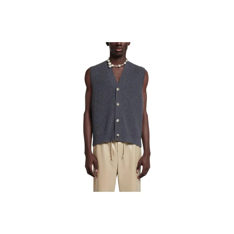 NANUSHKA Sleeveless Ribbed-knit Cardigan-1