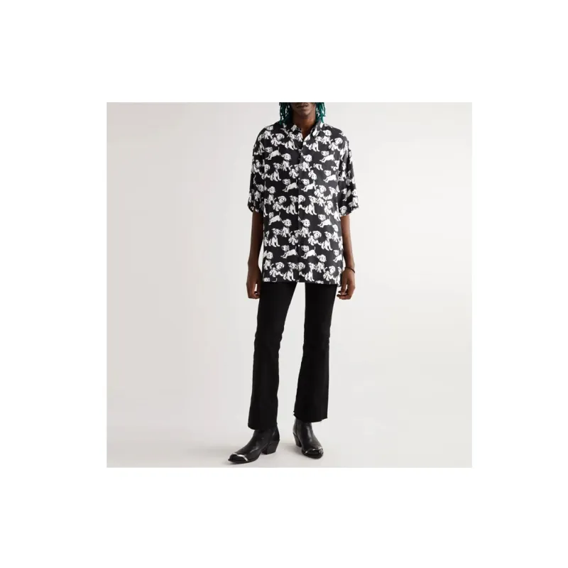 CELINE CELINE X AMY DORIAN Co-branded Series SS22 Shirt Men's Black-5