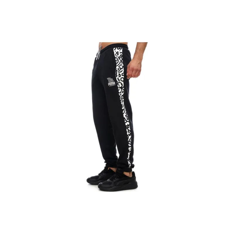 PUMA MR DOODLE Collaboration Knitted Sweatpants Men's Black-3