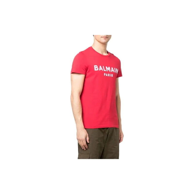 BALMAIN T-Shirts Men Red-3