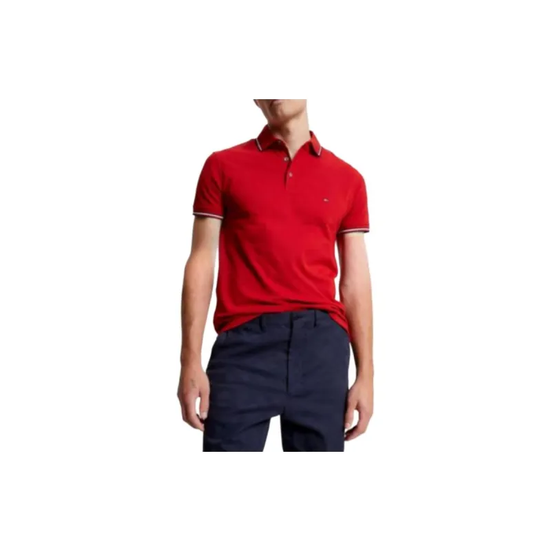 Tommy Hilfiger Polo Shirt Men's Red-2