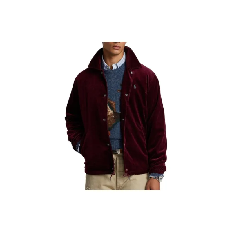 Polo Ralph Lauren FW22 Baseball Jacket Men's Red-2