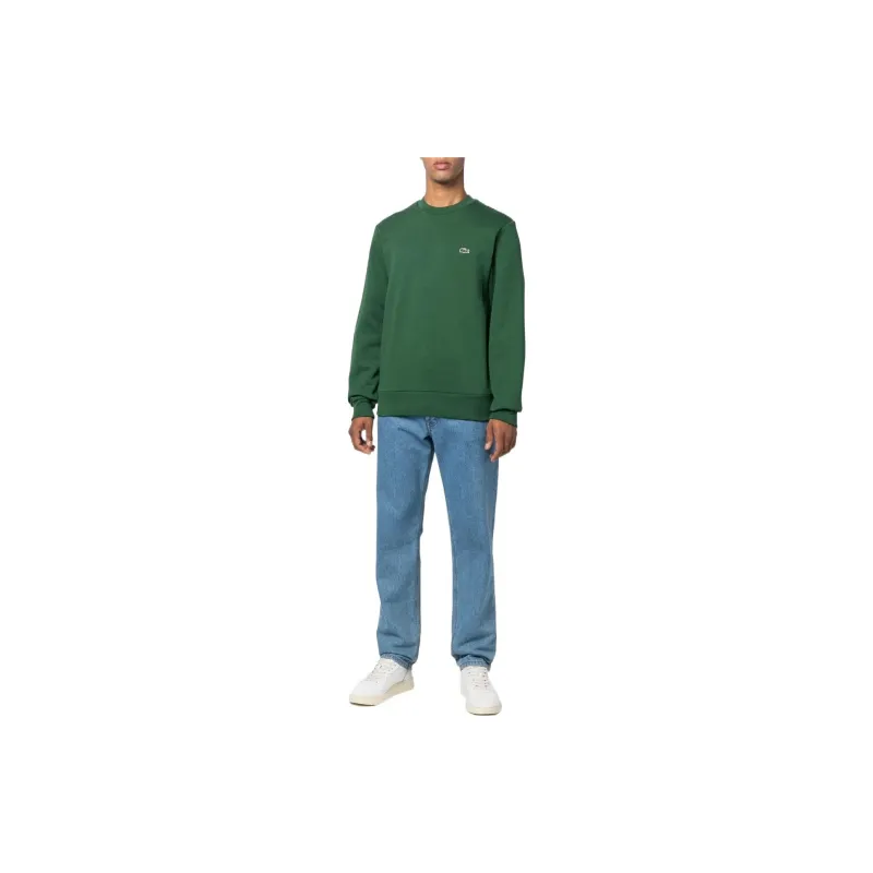 LACOSTE Logo Embroidered Crewneck Sweatshirt-2
