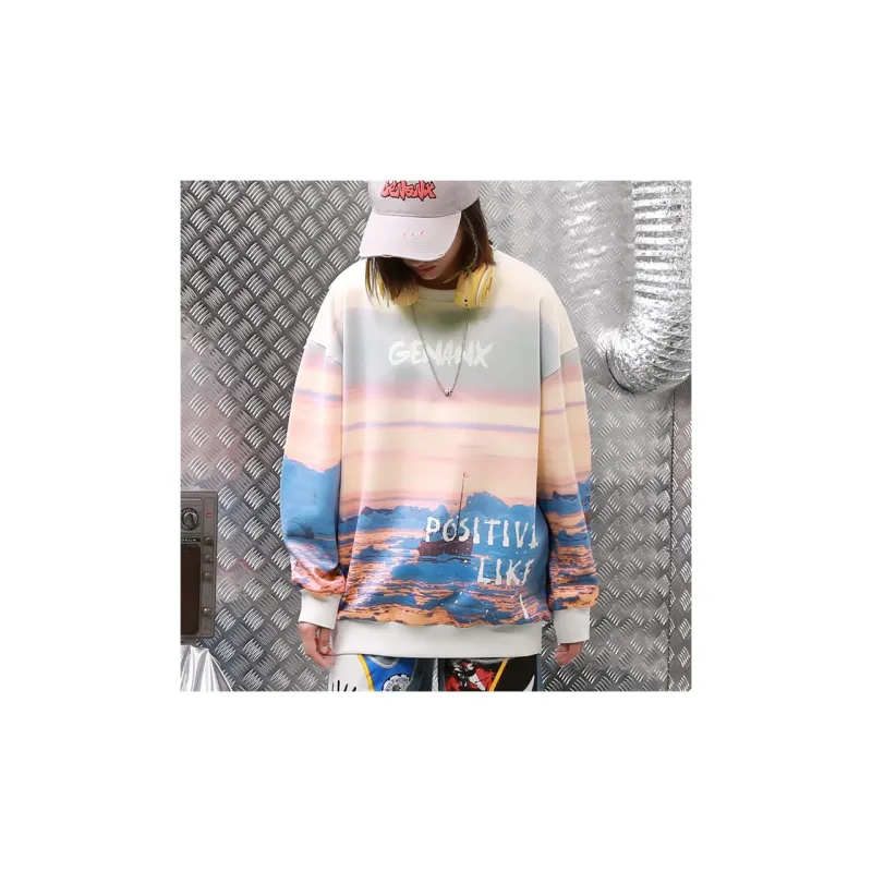 GENANX Sweatshirt Fall Unisex Sunset Color-4