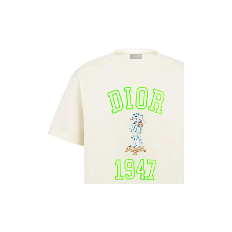 DIOR Relaxed Fit Bobby T Shirt T Shirt Men's Ivory White-6