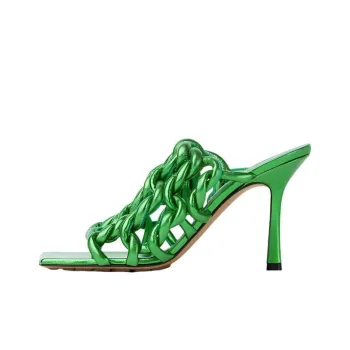 Bottega Veneta Stretch Slip Resistant Stylish Sandals Women's Green