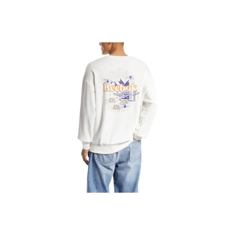 Reebok Sweatshirt Unisex Pink White-2