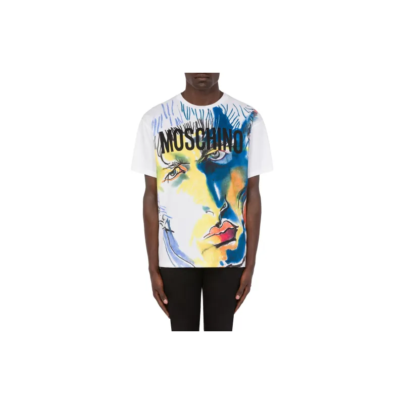 MOSCHINO T Shirts Men White-1