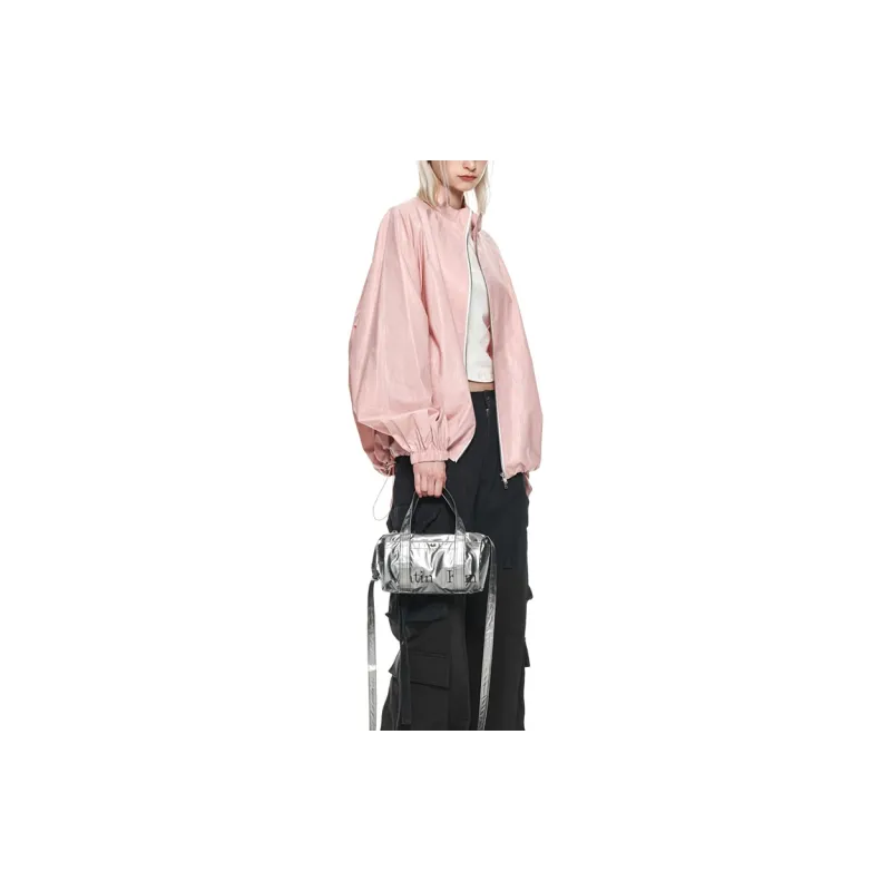 MATIN KIM Logo Coating Jacket-4