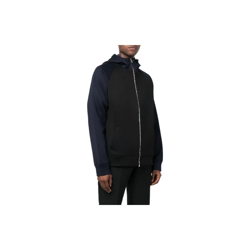 Alexander McQueen Colour block Zip up Hoodie-2