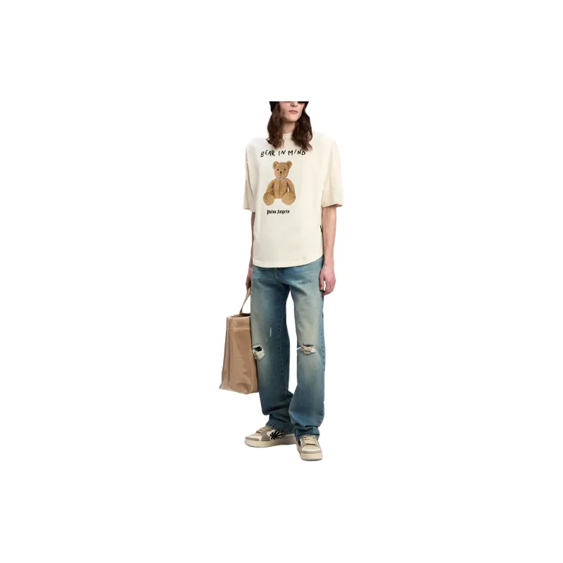 PALM ANGELS Bear In Mind T Shirt-1