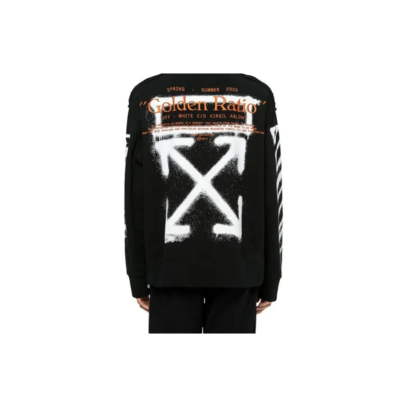 OFF WHITE Cartoon Golden Ratio Incompiuto Sweatshirt-5