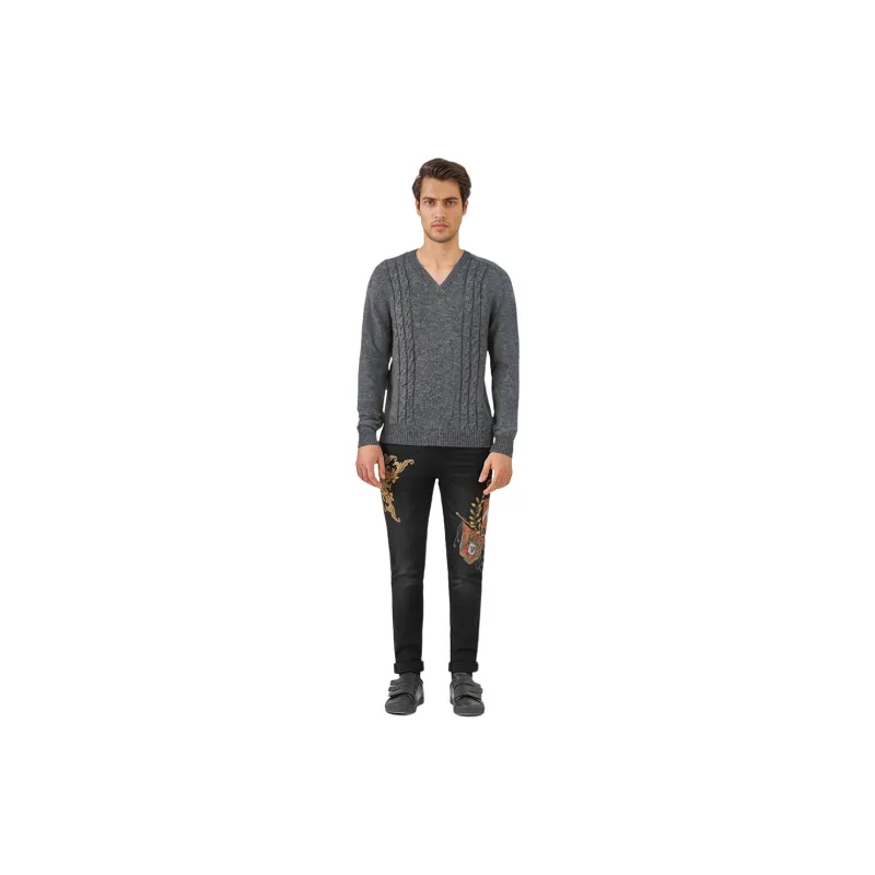 GUCCI Sweaters Men Dark Gray-2