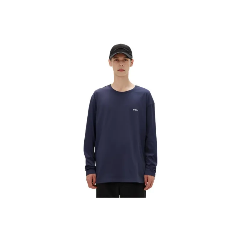 HUGO BOSS Logo embroidered T shirt-7