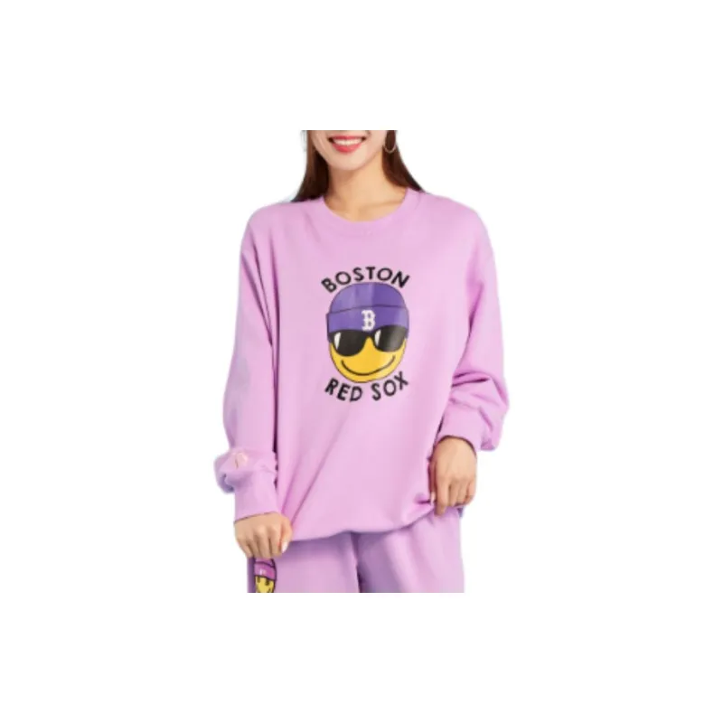 MLB Boston Red Sox Sweatshirts Unisex Purple-2