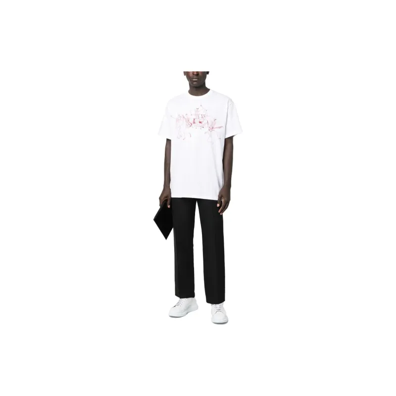 Alexander McQueen Skeleton Band-print Short-sleeved T-shirt-1