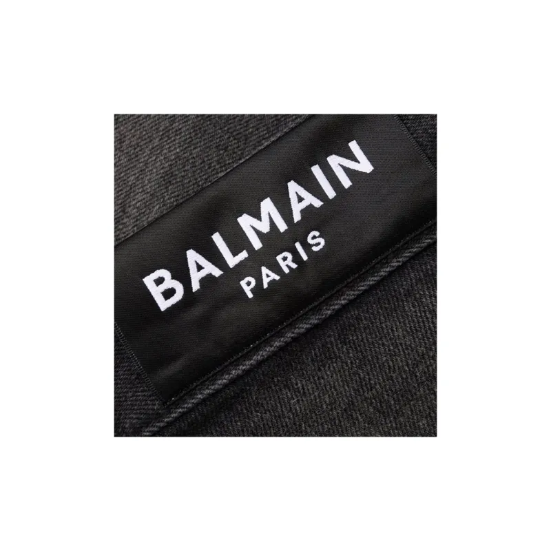 BALMAIN Ribbed Panels Slim fit Jeans-5