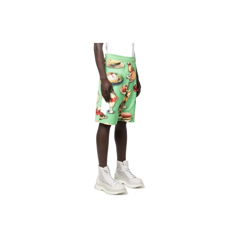 MOSCHINO Sports Shorts Men Green-3