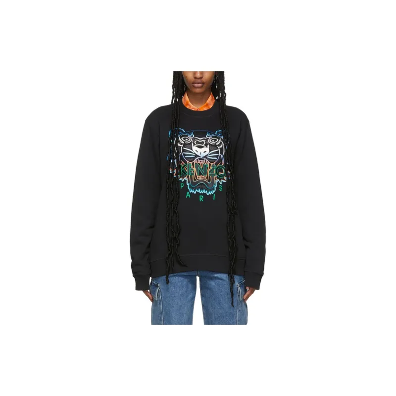 KENZO Classic Tiger Head Sweatshirts Men Black-2