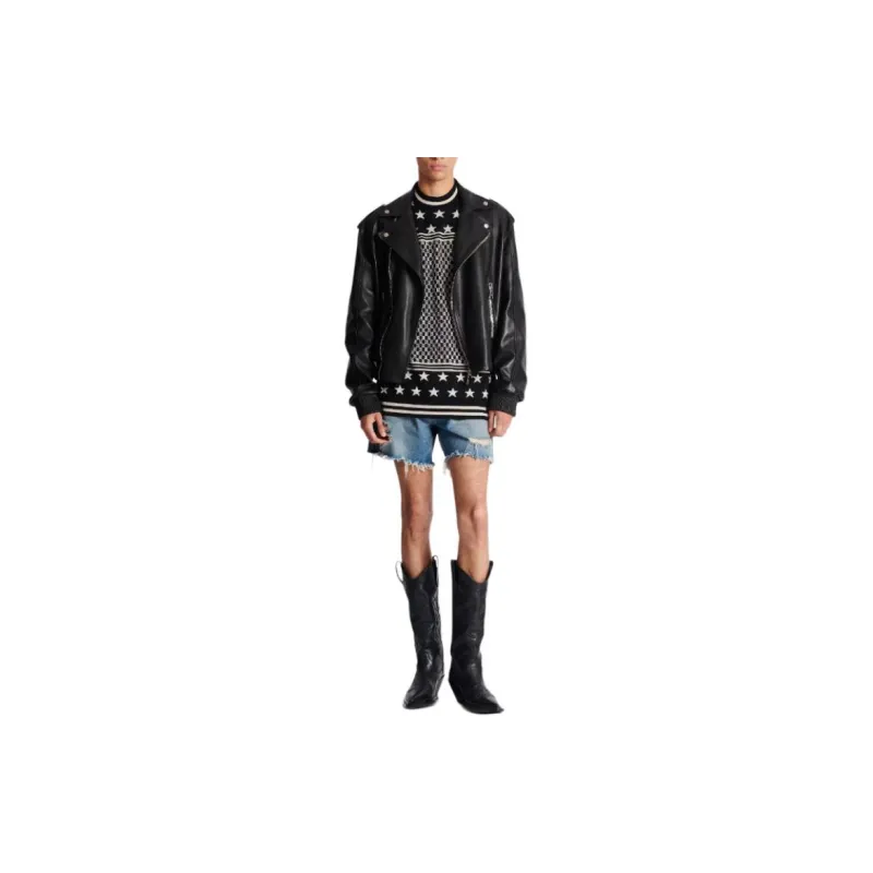 BALMAIN Monogram Stars Wool Jumper-4