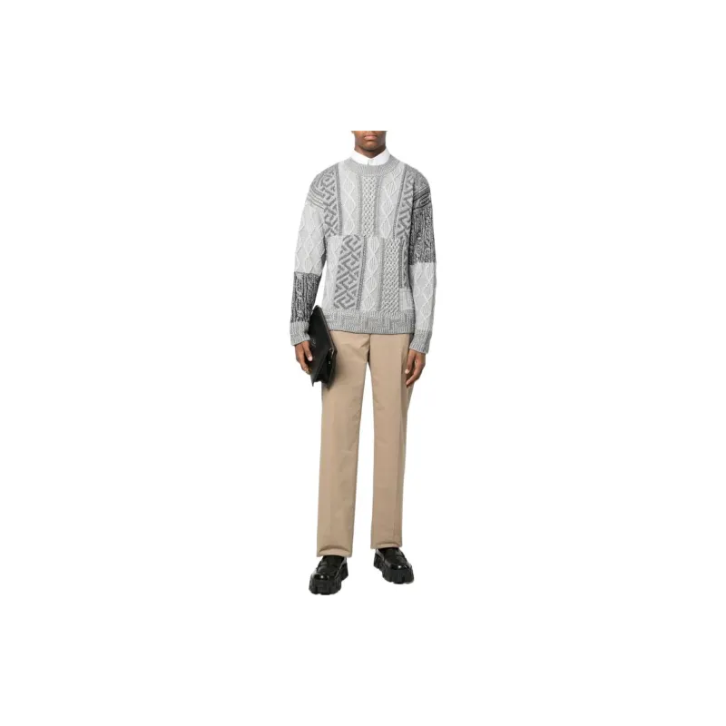 VERSACE Sweaters Men Gray-1