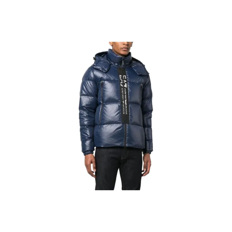 EMPORIO ARMANI EA7 FW22 Down Jacket Men's Blue-2