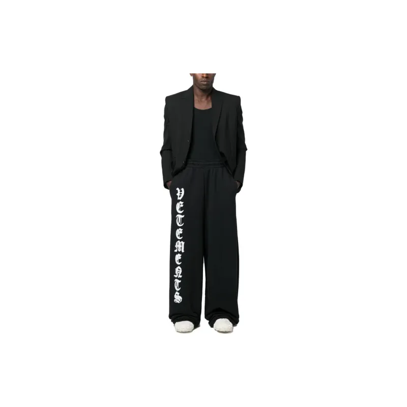 Vetements Logo-print Wide-leg Track Pants-1