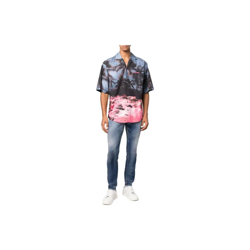 Dsquared2 Slim Cut Logo Patch Jeans-1