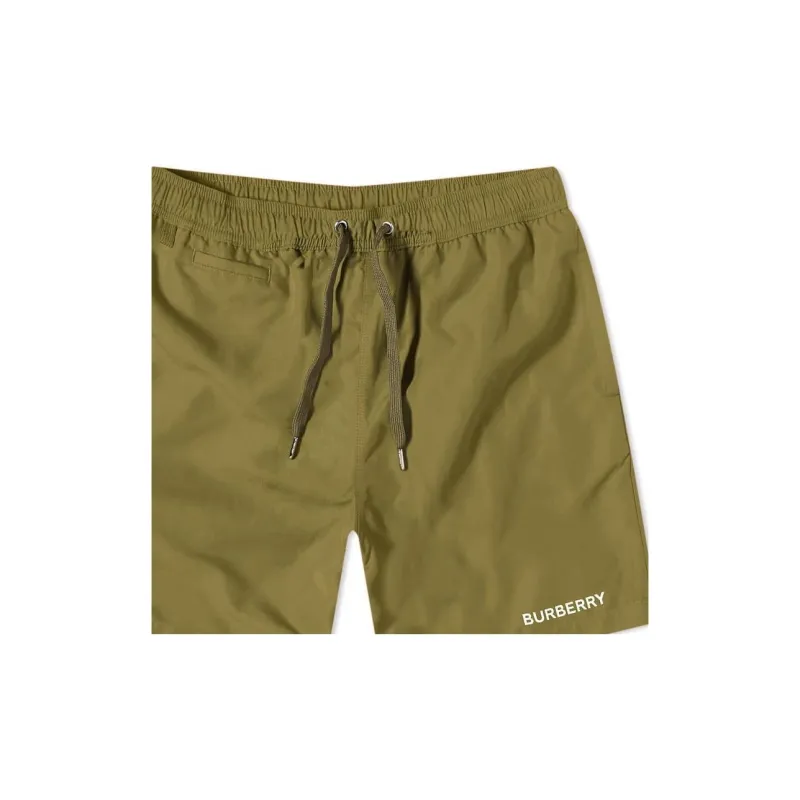 Burberry Casual Shorts Men Green-5