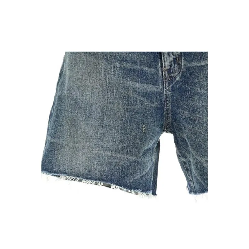 SAINT LAURENT SS22 Denim Shorts Men's Blue-5